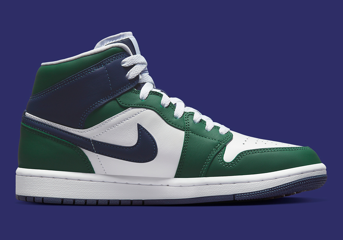 Air Jordan 1 Mid Green Blue Seahawks Dz5326 300 6