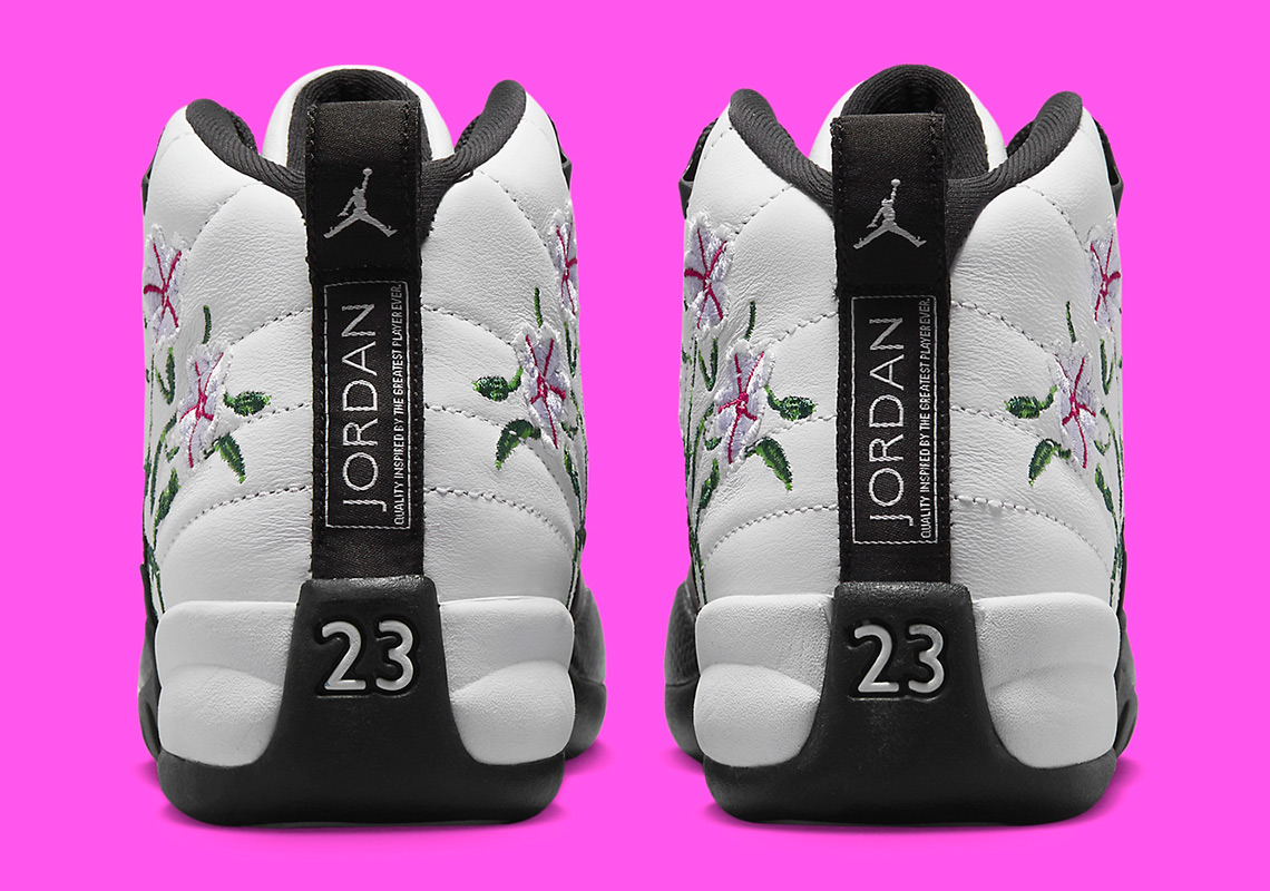 Air Jordan 12 Gs Floral Dr6956 100 1