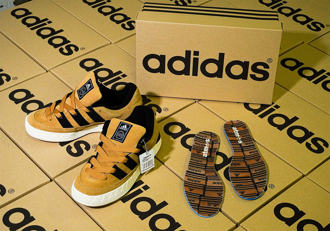 The atmos x adidas Adimatic Remembers The Three Stripes' Classic Brown Box