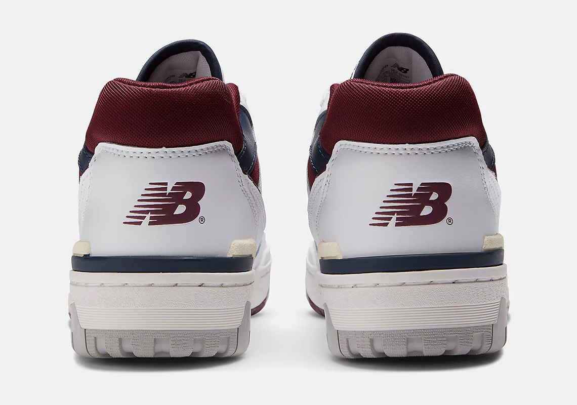 New Balance 500 White Navy Maroon 4