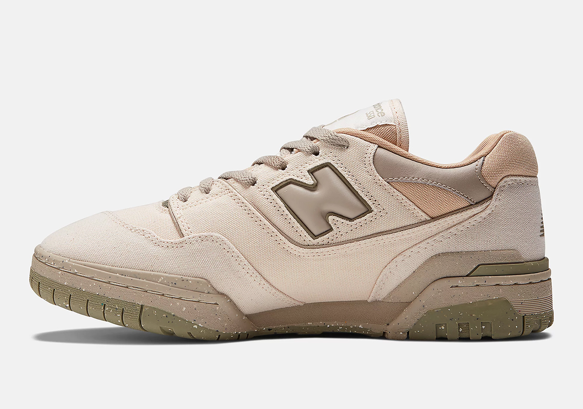 New Balance 550 Cream Canvas Olive Bb550crm 2