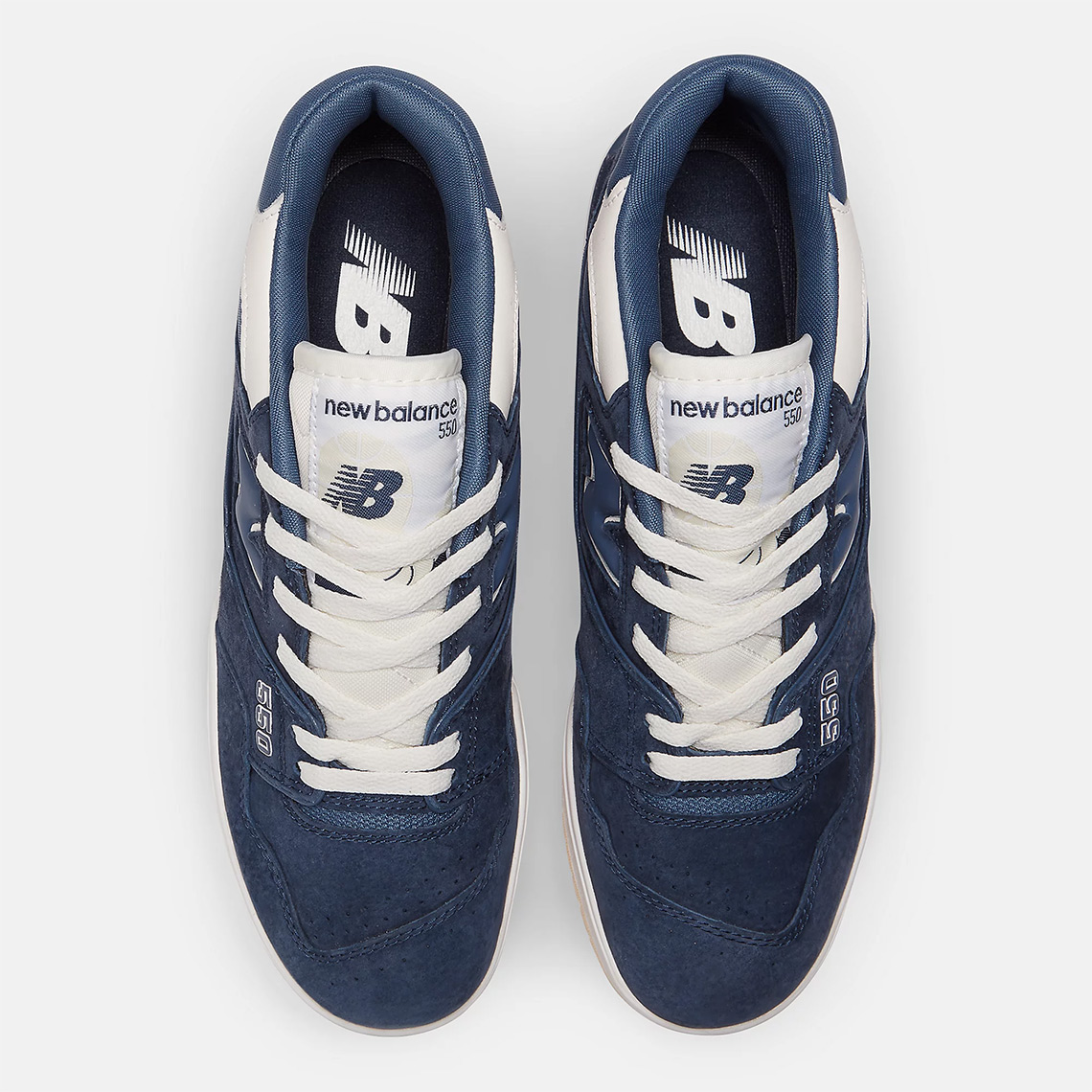 New Balance 550 Navy Suede 3