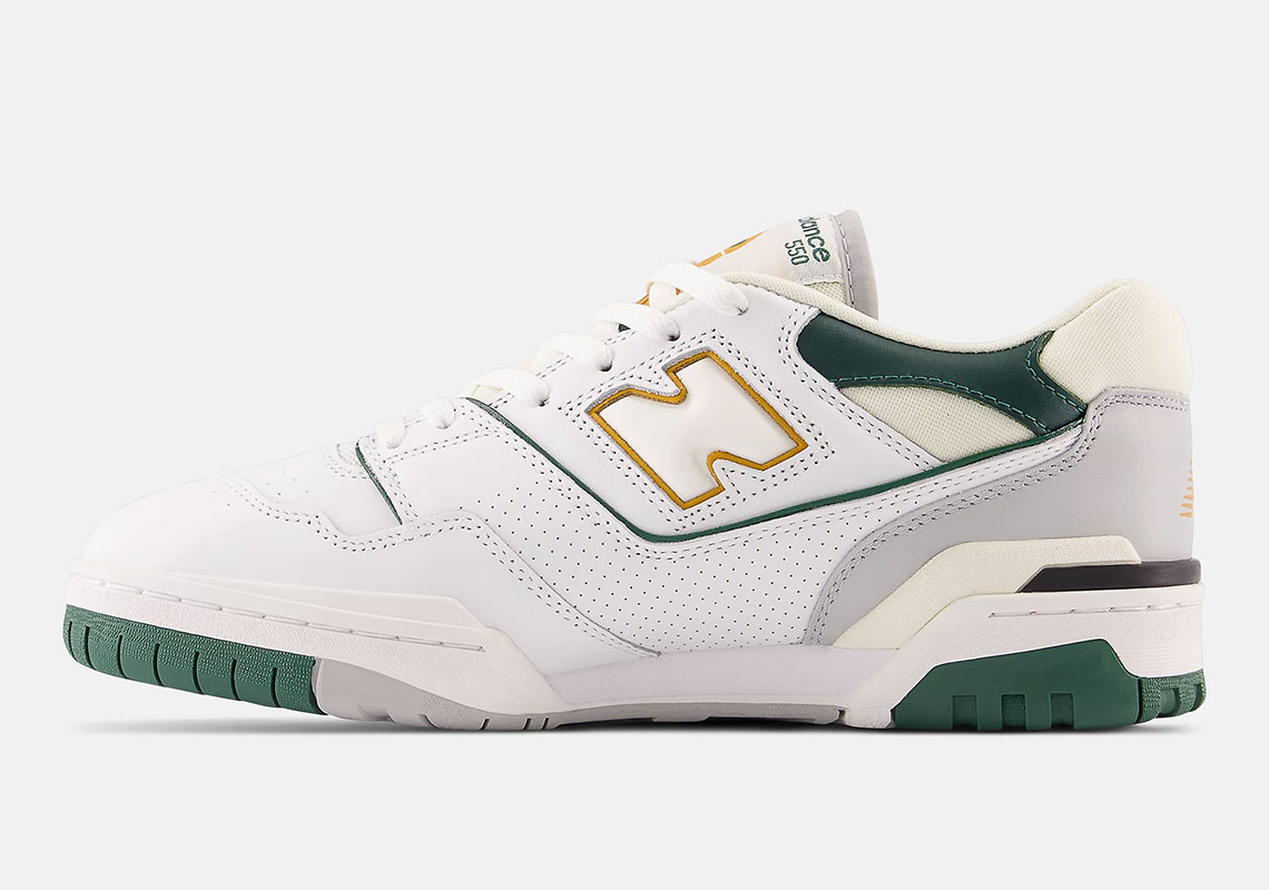 New Balance 550 White Green Yellow Bb550 Pwc 2