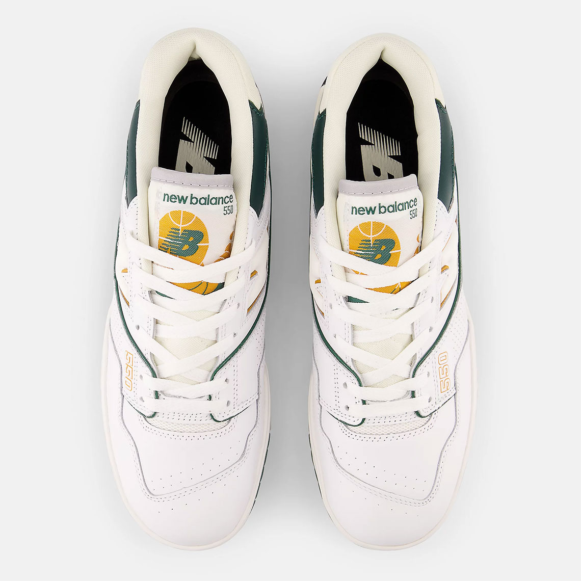 New Balance 550 White Green Yellow Bb550 Pwc 3