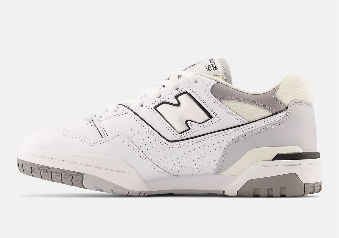 New Balance 550 White Grey Black Bb550pwa 1