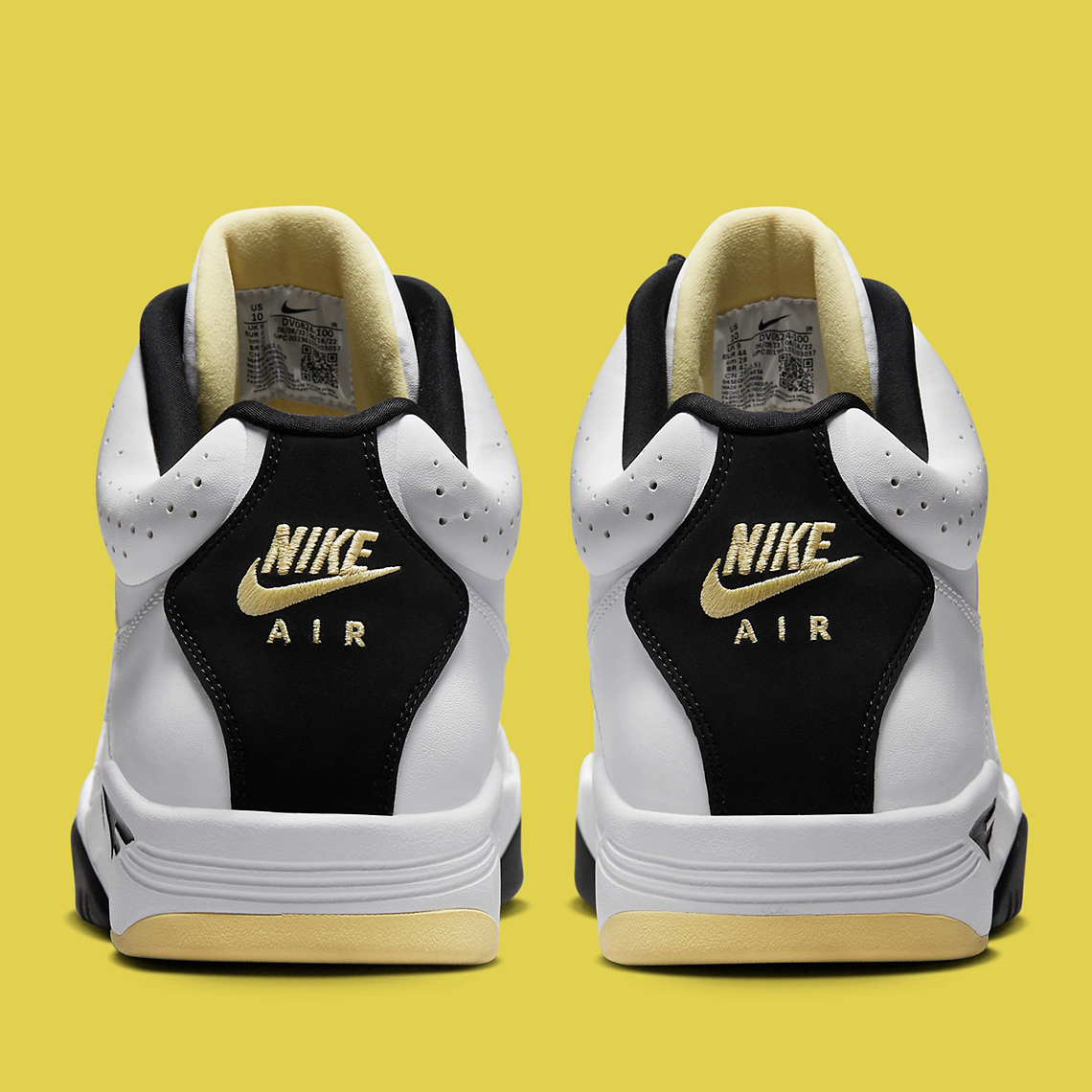 Nike Air Flight Lite Mid White Lemon Black Dv0824 100 5