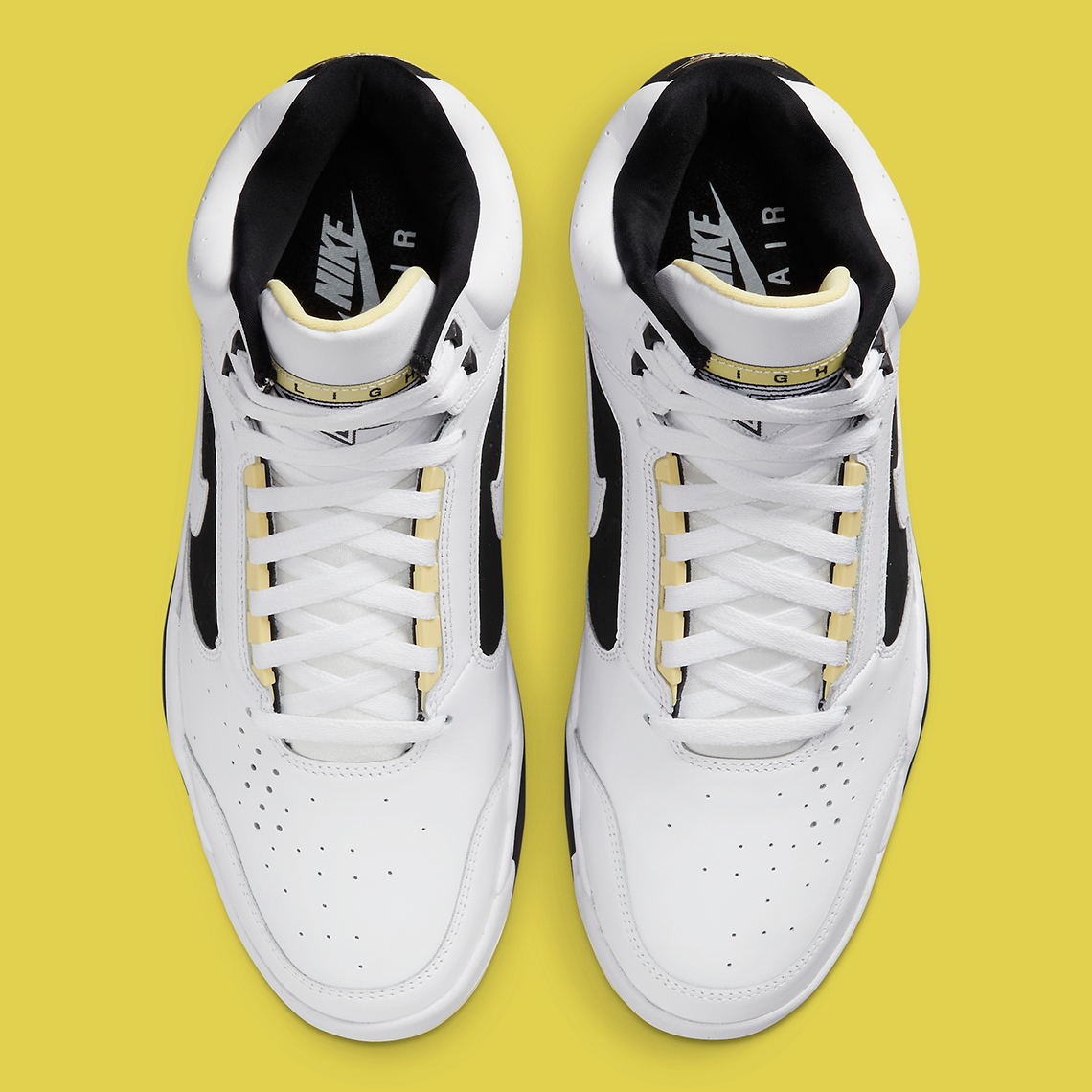 Nike Air Flight Lite Mid White Lemon Black Dv0824 100 7