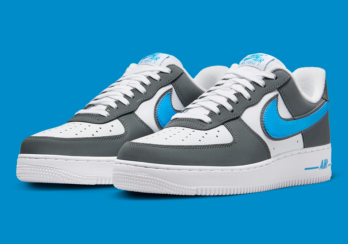 Grey And Blue Stack Onto This Nike Air Force 1 Low