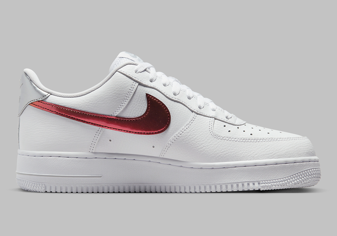 Nike Air Force 1 Low White Picante Red Wolf Grey Fd0654 100 9