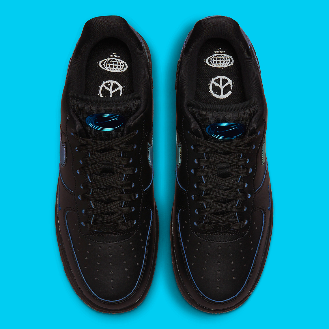 Nike Air Force 1 Low Worldwide Black Royal Fb1840 001 3