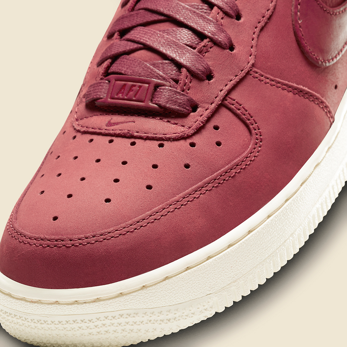 Nike Air Force 1 Prm Light Maroon Sail Dr9503 600 2