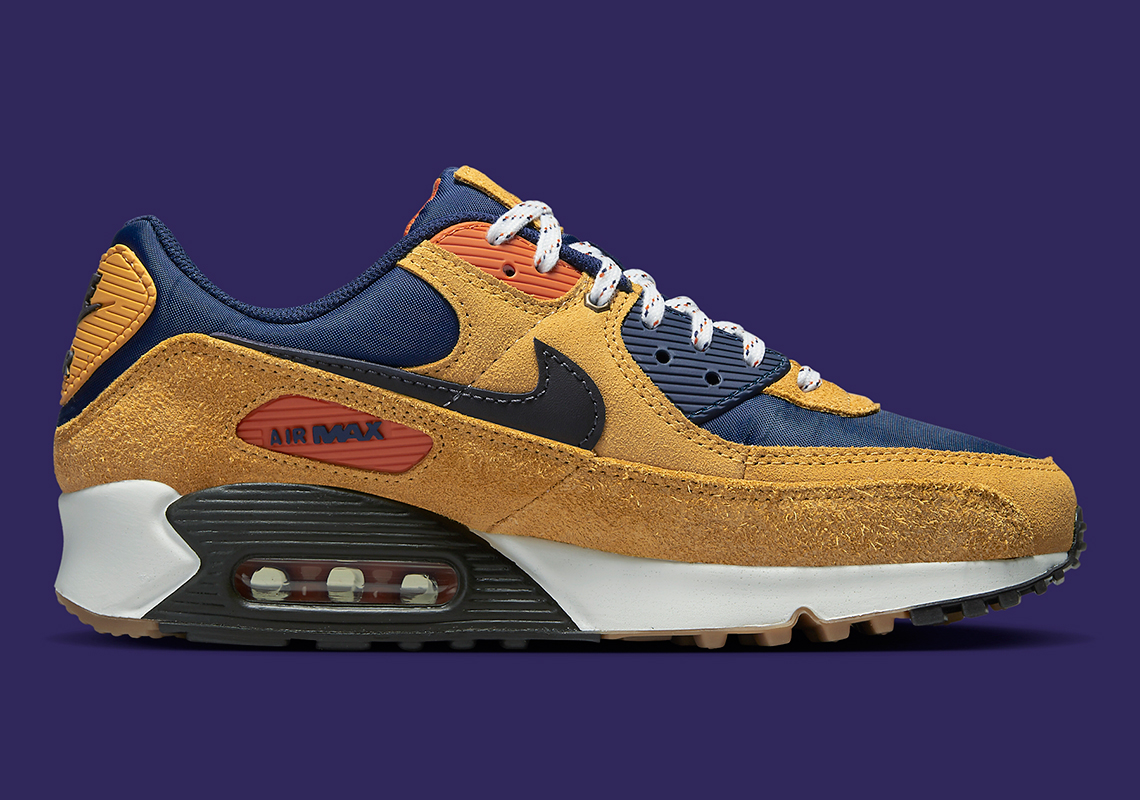 Nike Air Max 90 Brown Suede Navy Dz5175 200 6