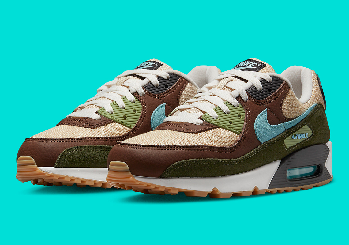 A Medley Of Earth Toned Textiles Graces The Nike Air Max 90