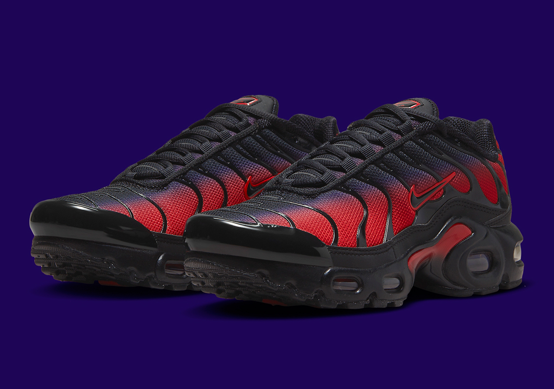 Nike Air Max Plus Gs Red Navy Black Fb8024 600 3