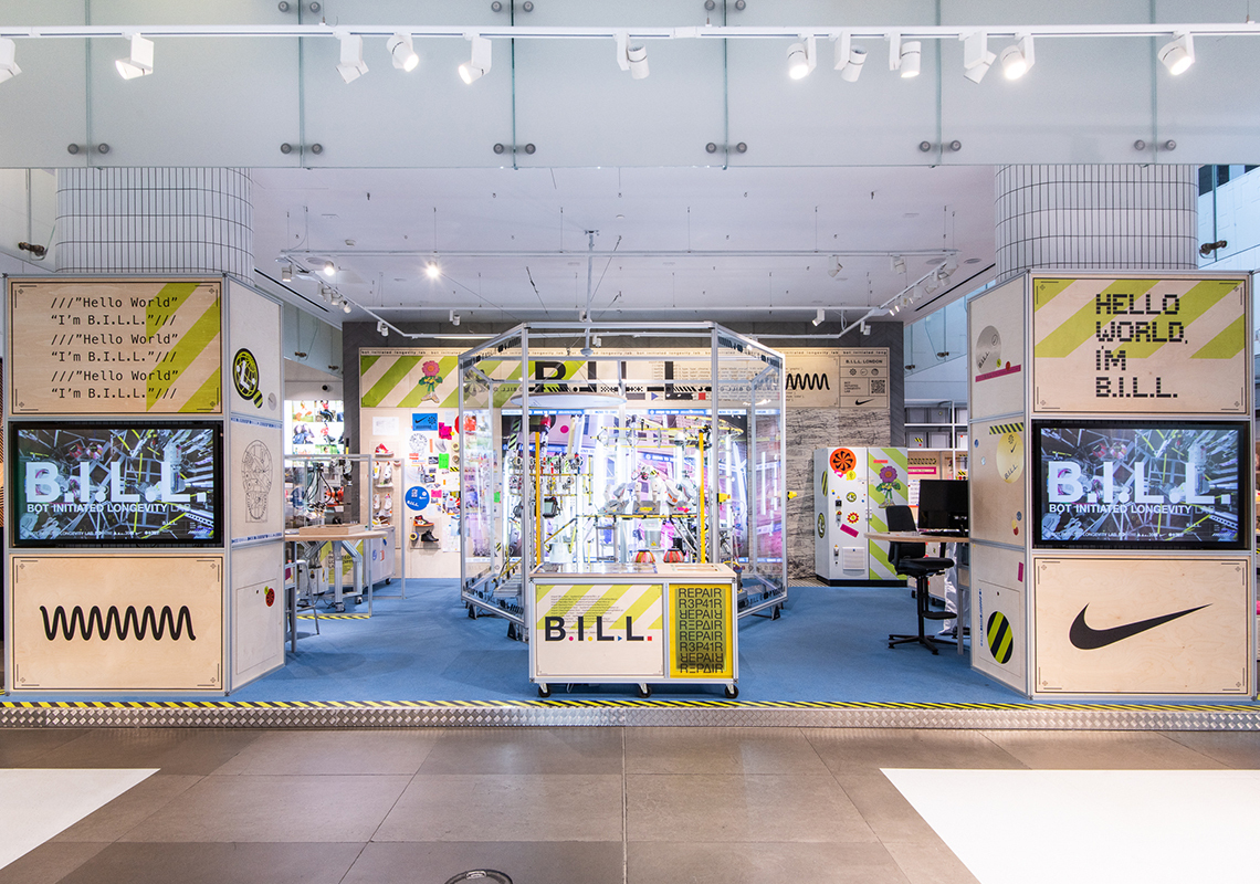 NikeTown London Pilots B.I.L.L., A Sneaker-Repair Robot