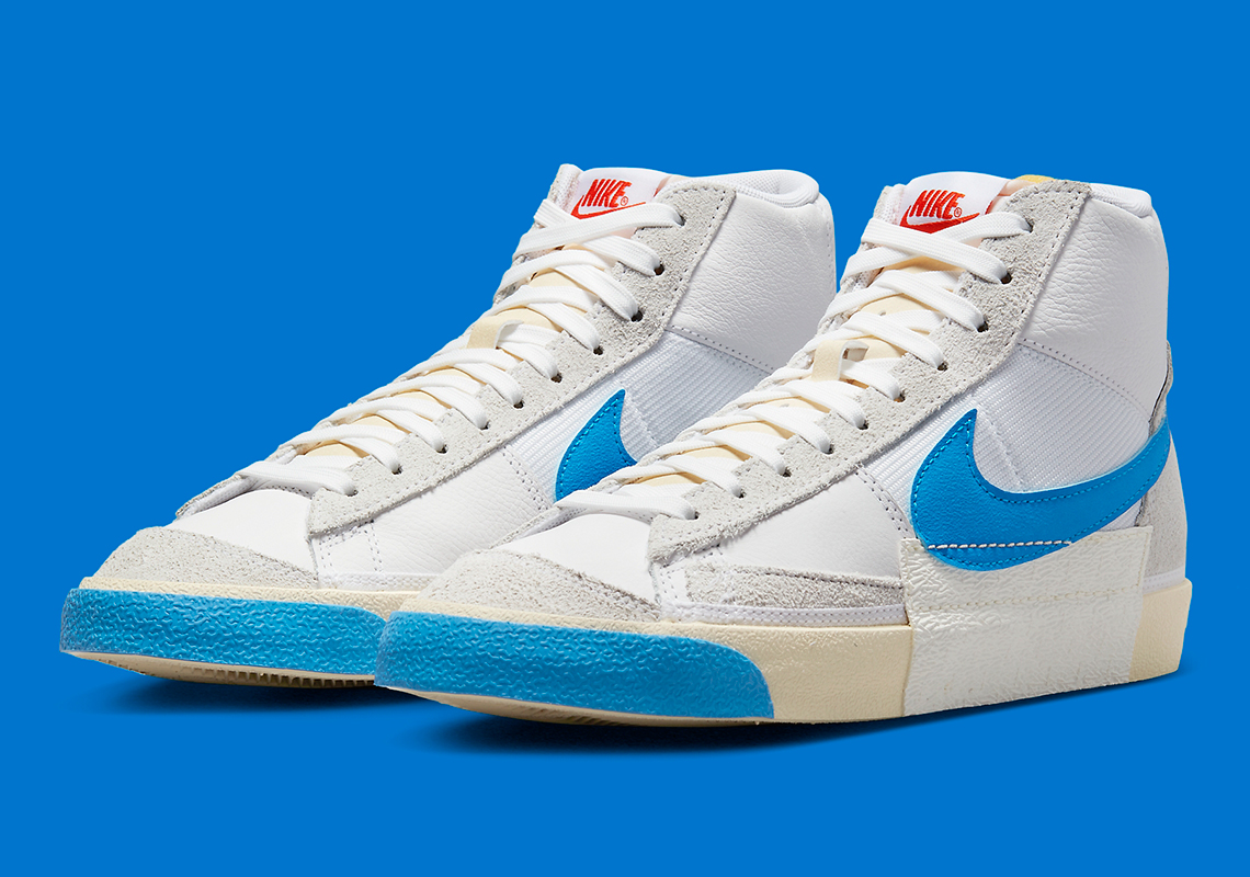 Nike Blazer Mid 77 Remastered White Photo Blue Beach Dq7673 102 6