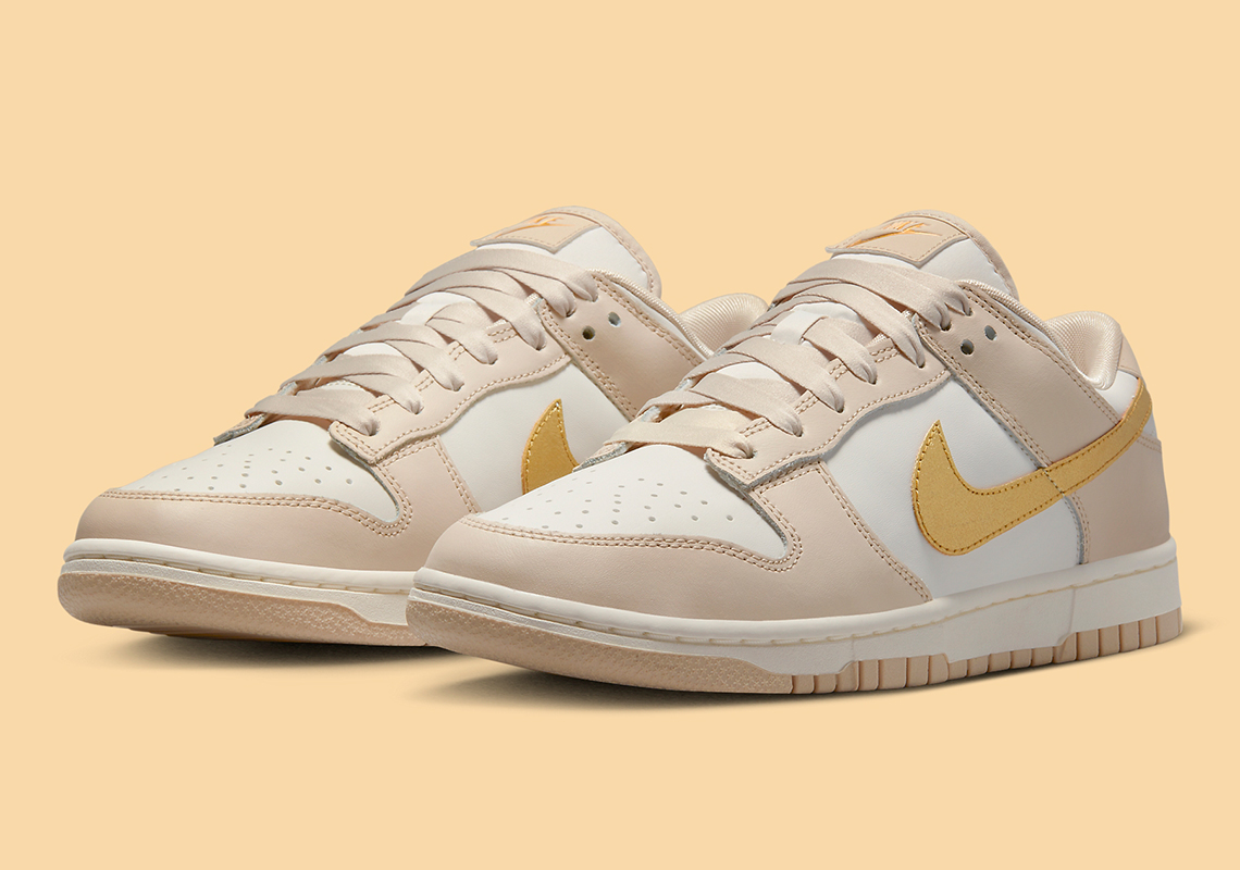 Nike Dunk Low Gold Swoosh Dx5930 001 2