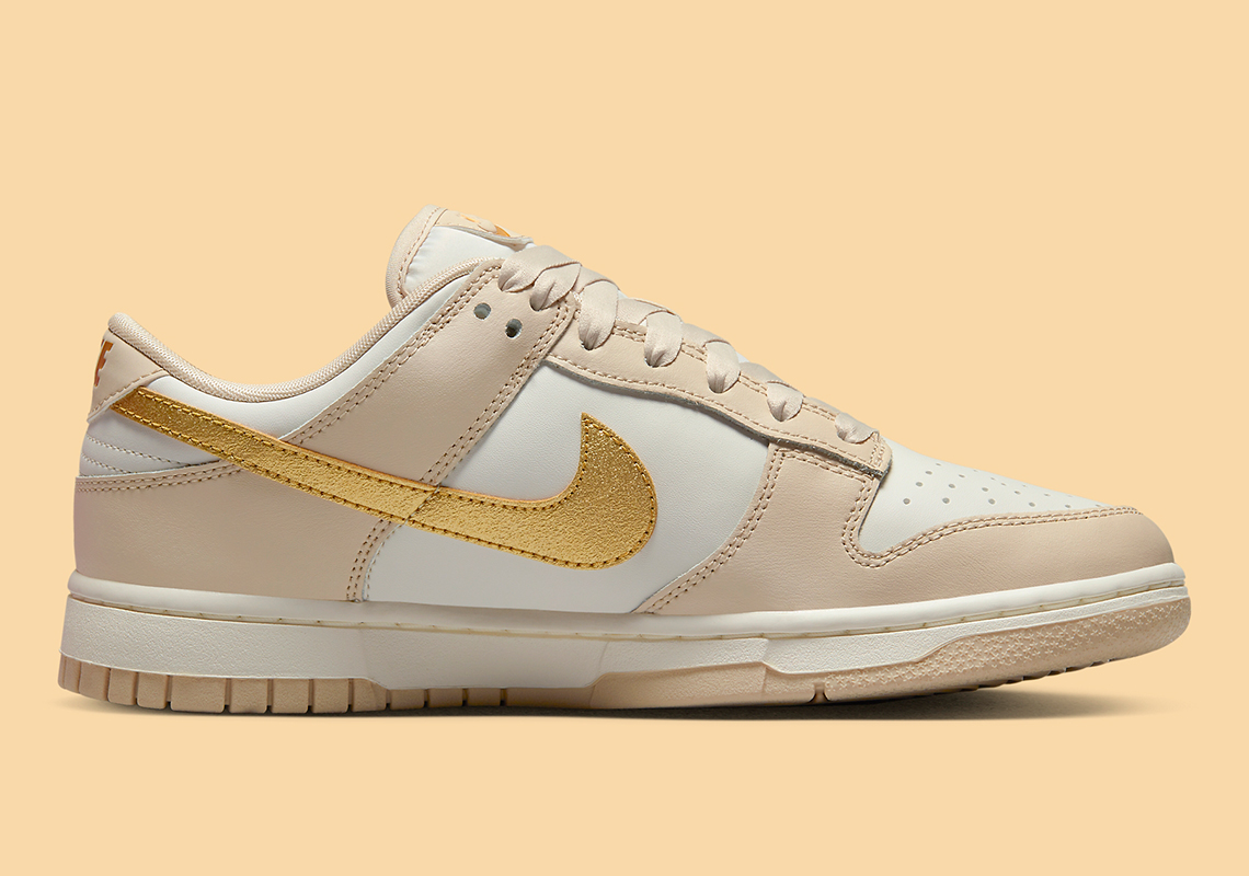 Nike Dunk Low Gold Swoosh Dx5930 001 3