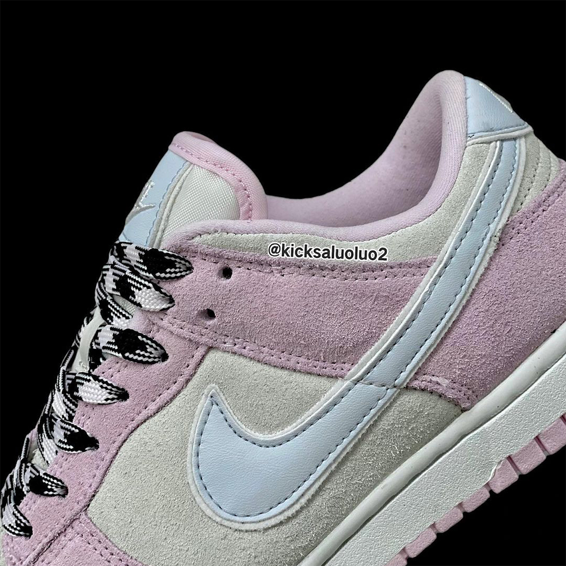 Nike Dunk Low Pink Suede 1