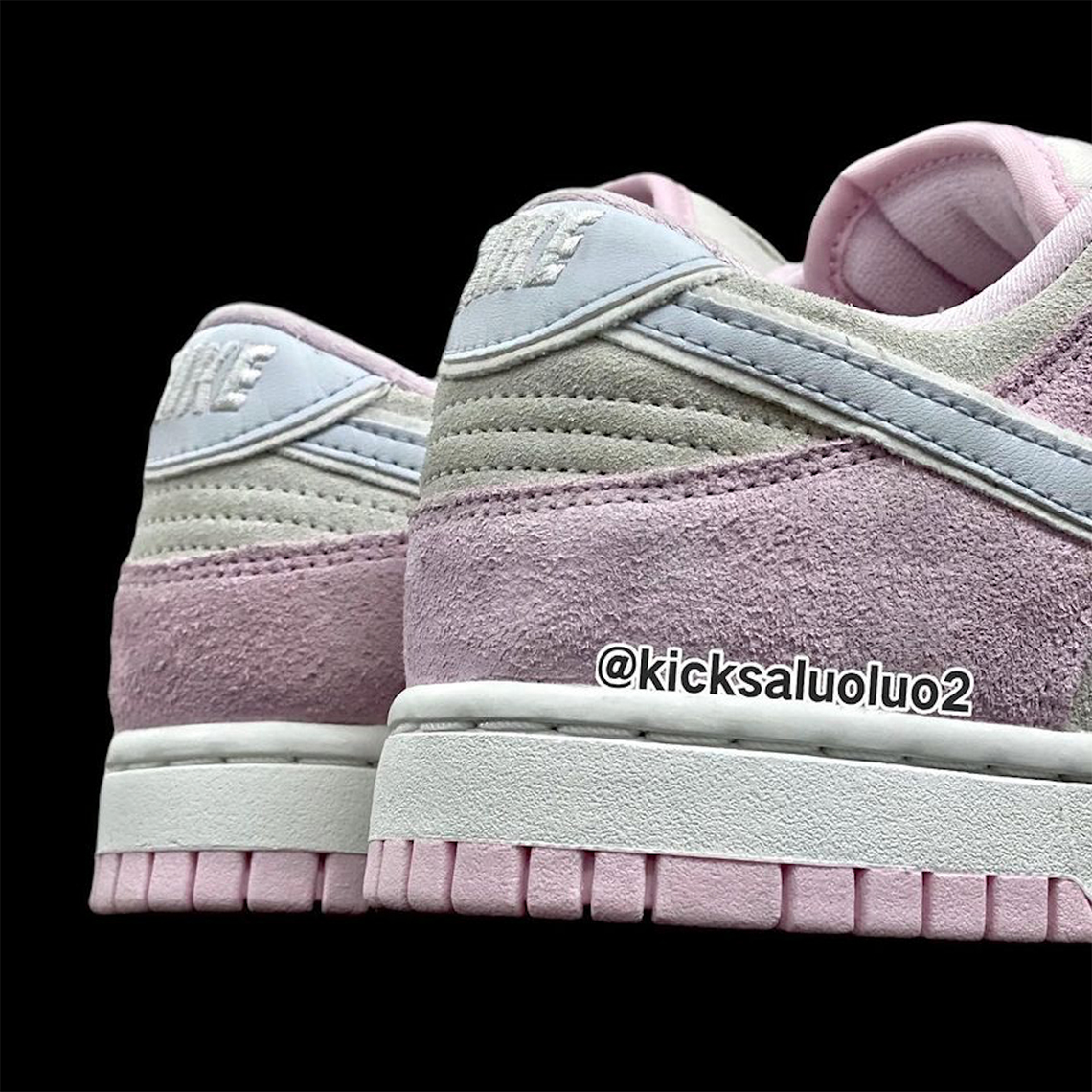 Nike Dunk Low Pink Suede 2