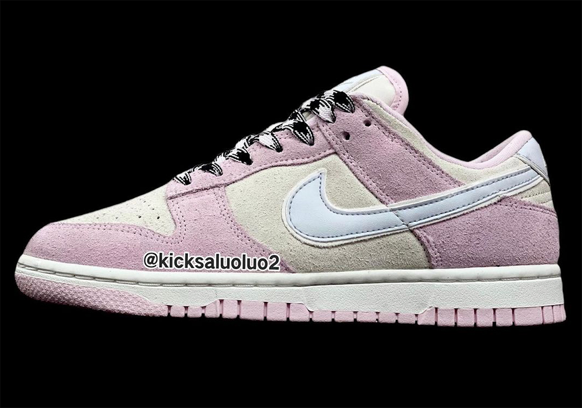 Pink Suedes Headline This Pastel-Friendly Nike Dunk Low