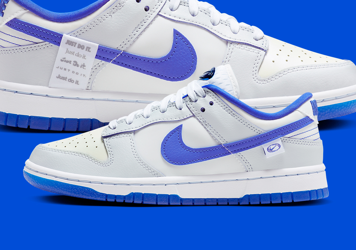 White And Royal Blue Dress The Latest Nike Dunk Low "Worldwide"