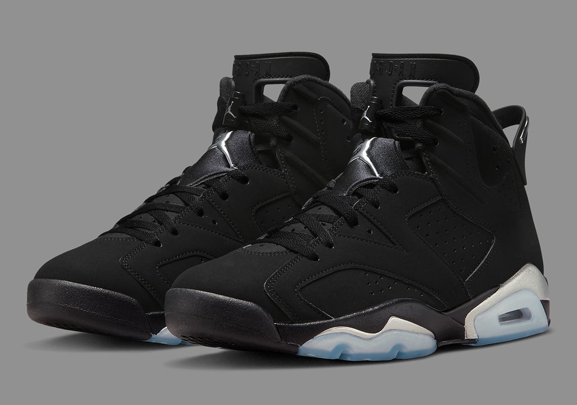 Official Images Of The Air Jordan 6 "Black Chrome"