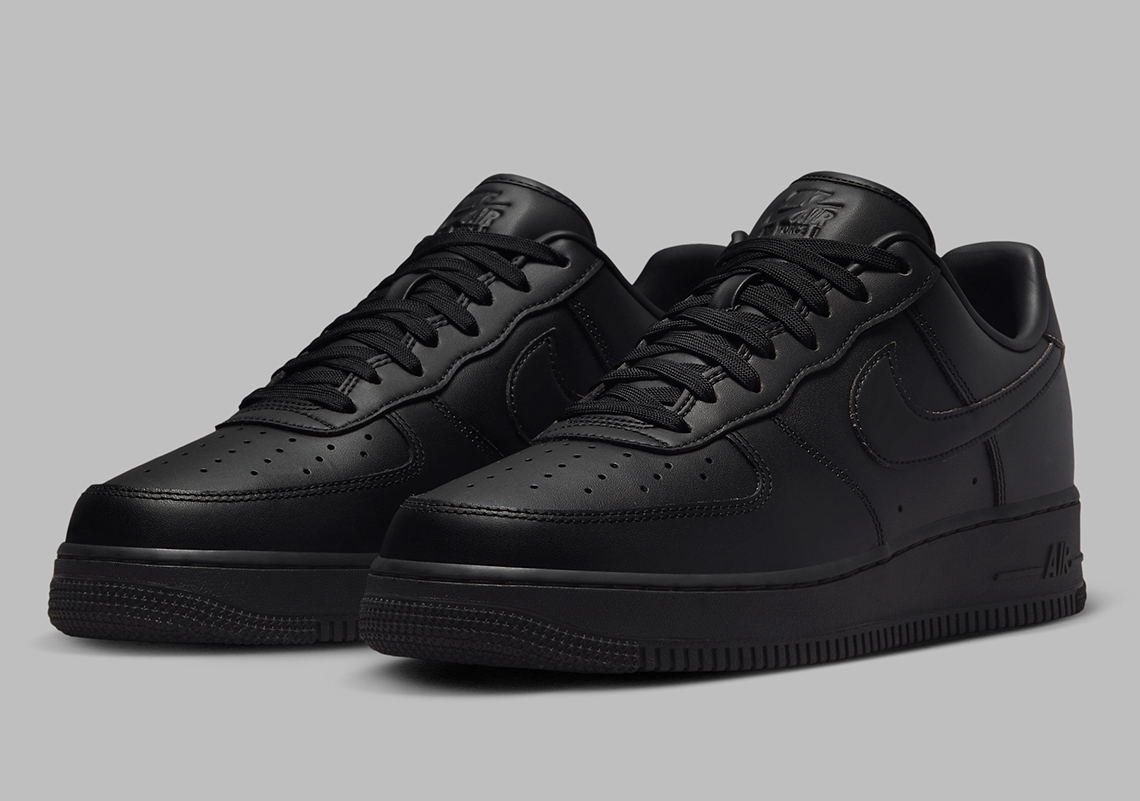 Nike Air Force 1 Fresh Triple Black Dm0211 001 1