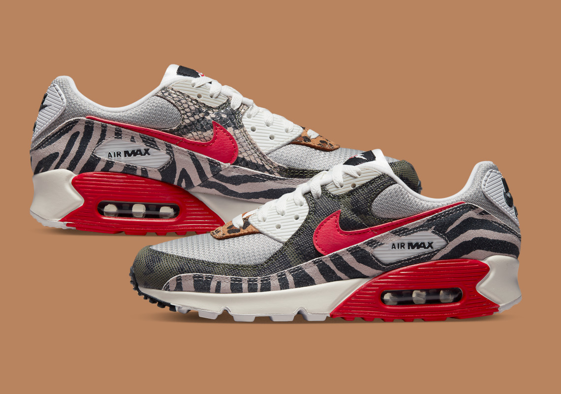 The Nike Air Max 90 Revisits The Safari With Red Accents