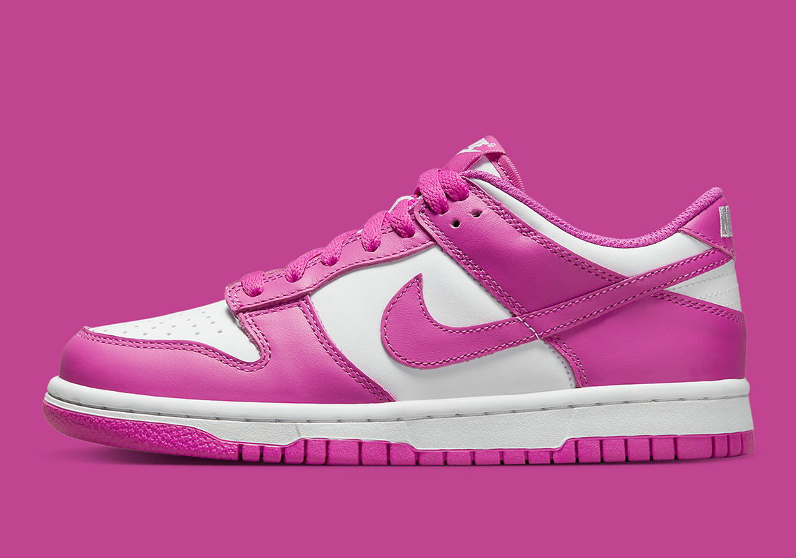 Nike Dunk Low Gs Active Fuchsia Fj0704 100 8