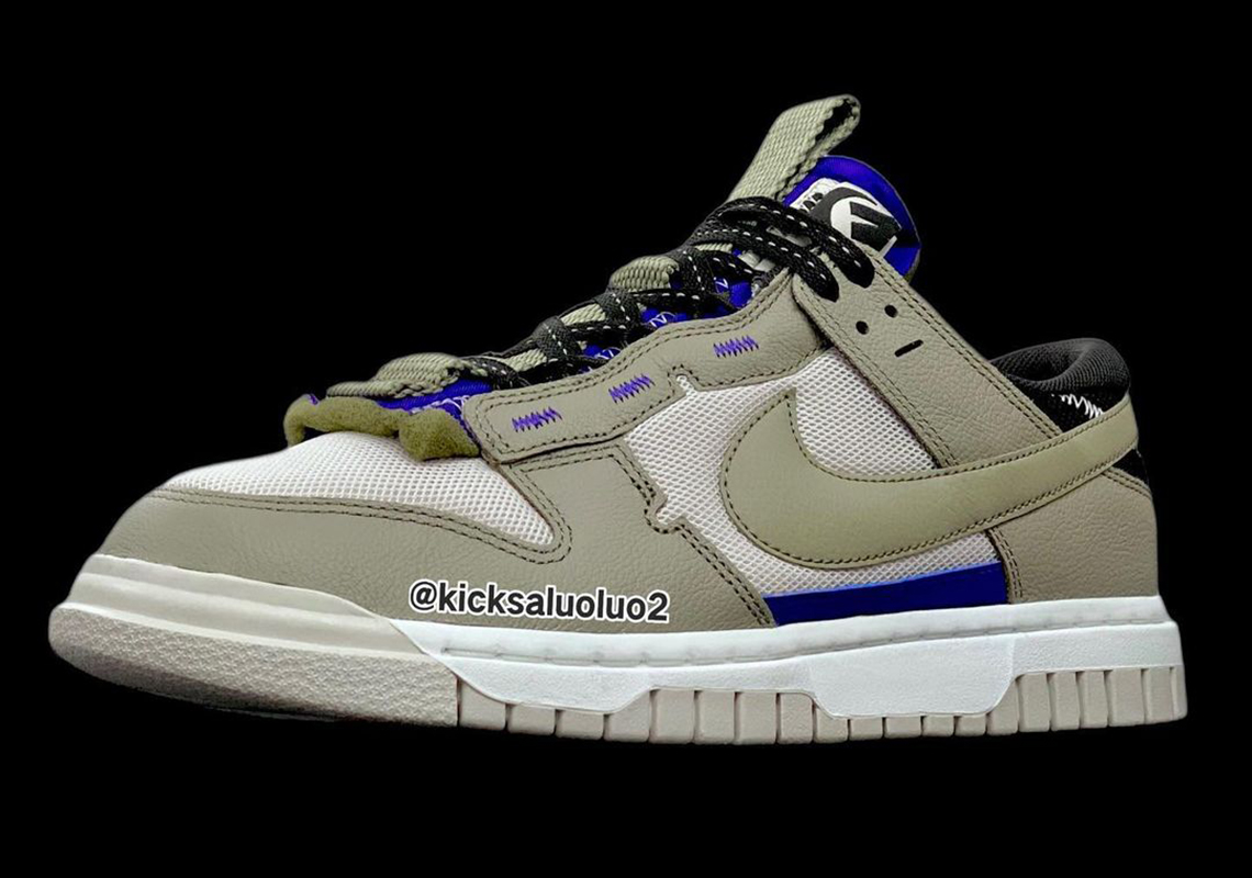 Nike Dunk Low Remastered Olive Blue 4