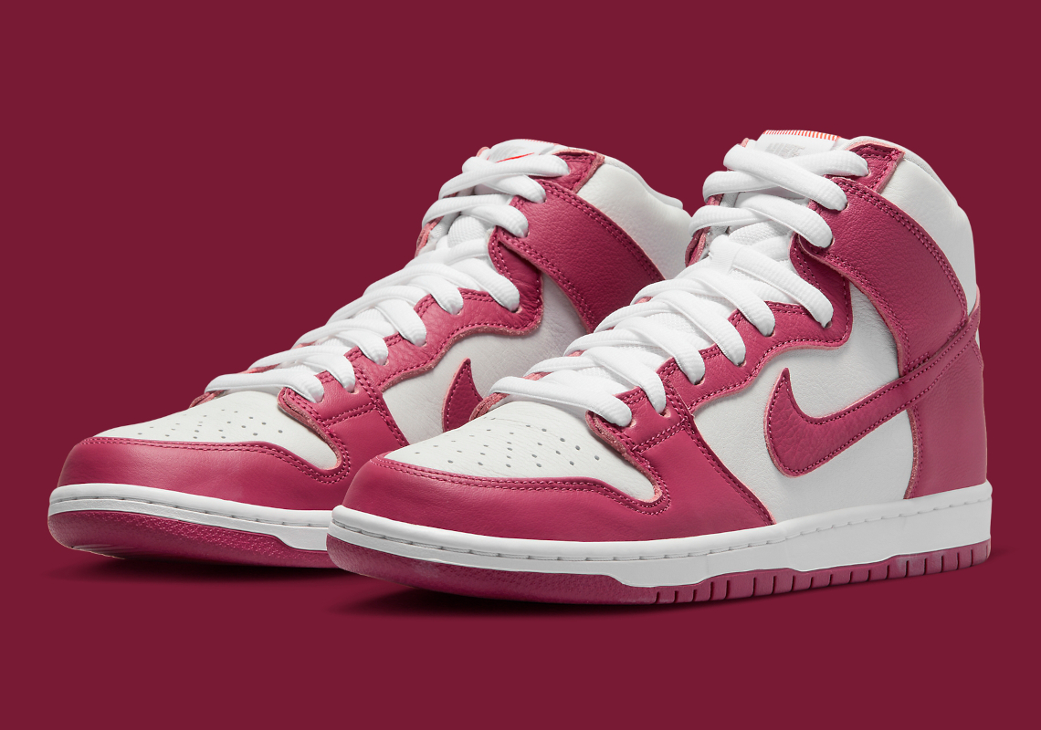 Nike SB Orange Label Gives The Dunk High A "Sweet Beet" Look