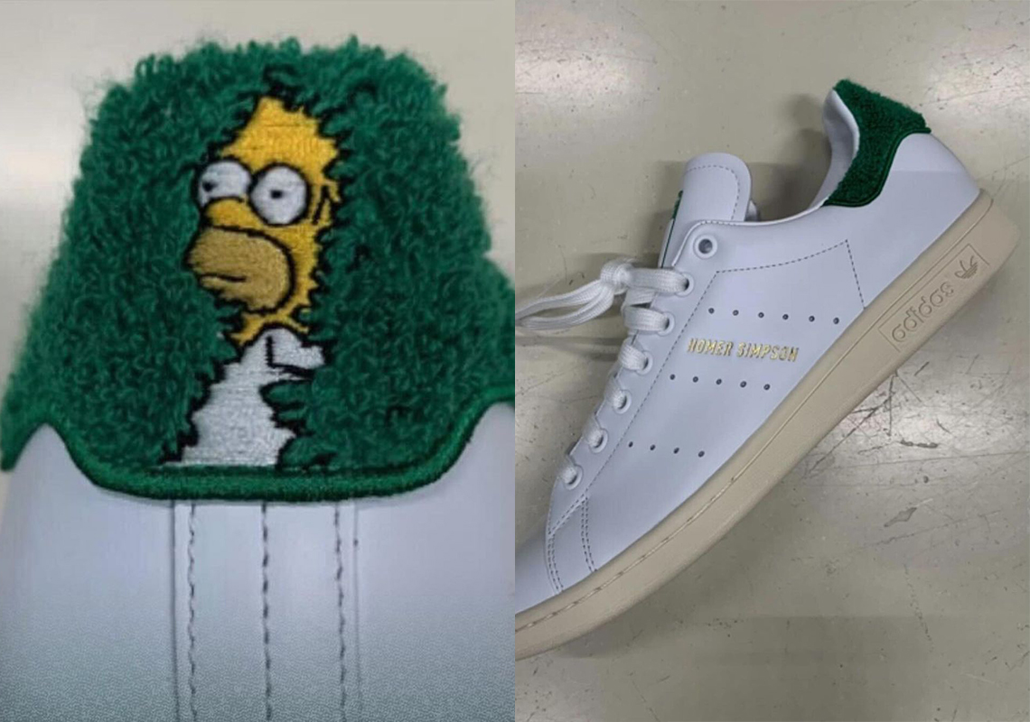 Homer Simpson Backs Into The Bushes Of This Upcoming adidas Stan Smith