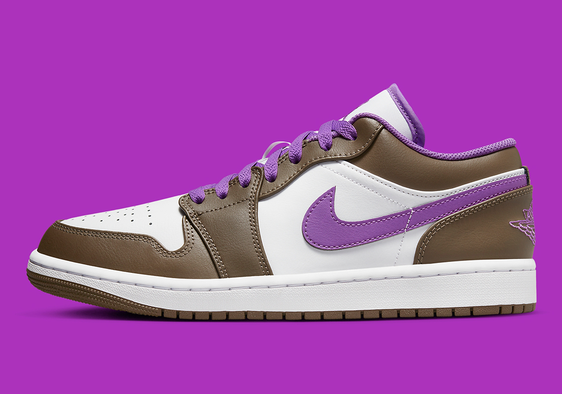 Air Jordan 1 Low Brown Purple 553558 215 3