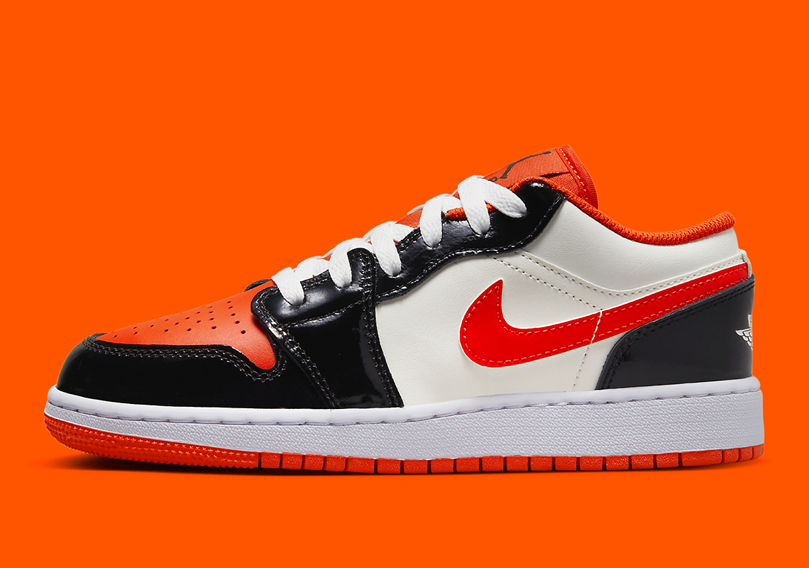 This Kid's Air Jordan 1 Low Dresses Up In Halloween-Friendly Colors