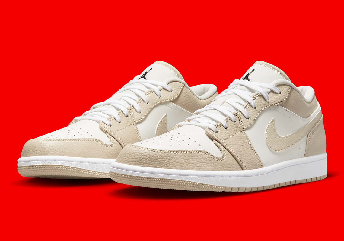 Air Jordan 1 Low Tumbled Khaki 1