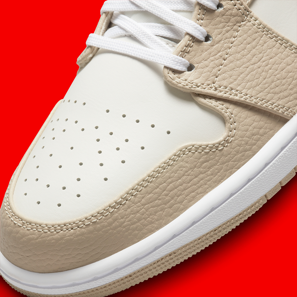 Air Jordan 1 Low Tumbled Khaki 5