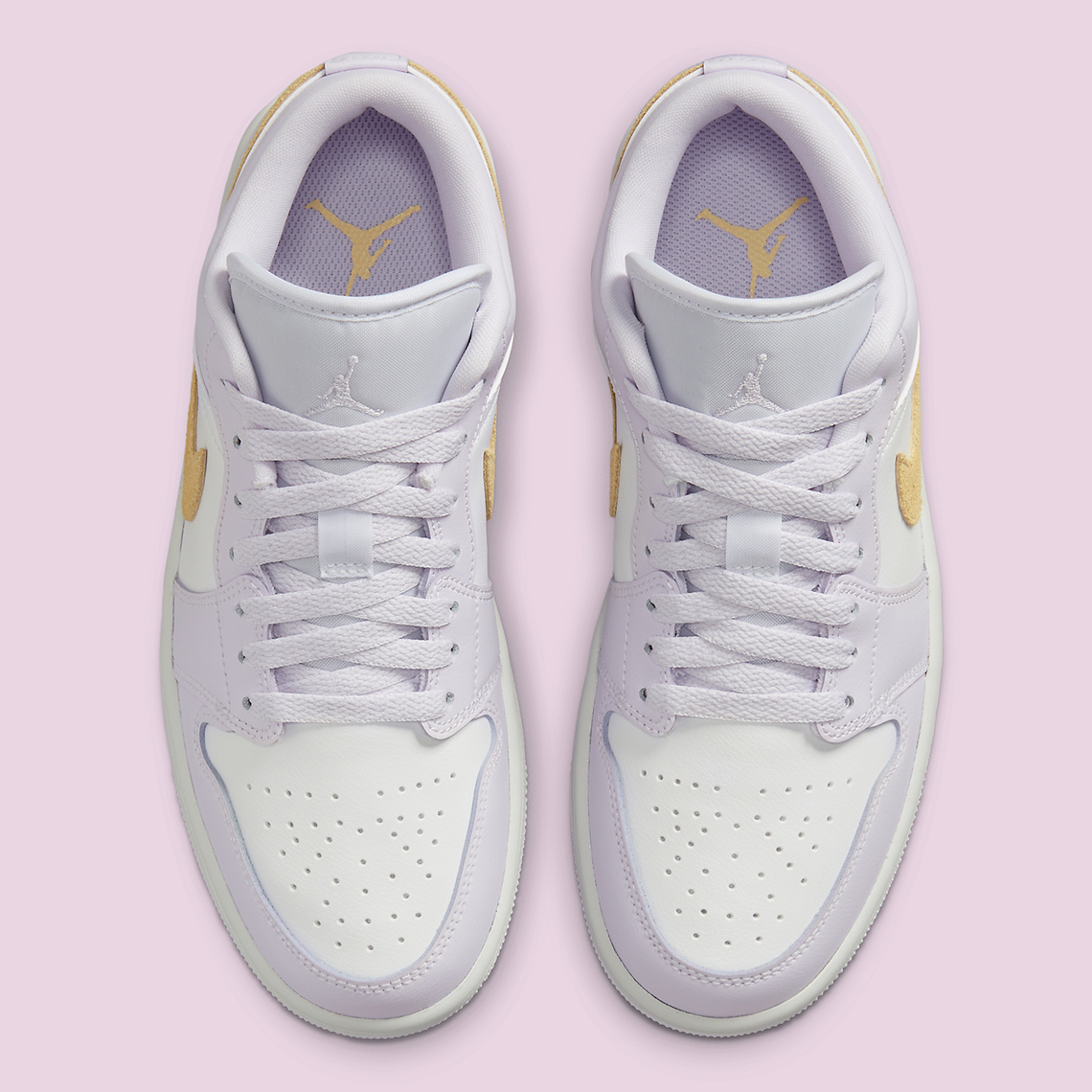 Air Jordan 1 Low Womens Light Purple Yellow Dc0774 501 2