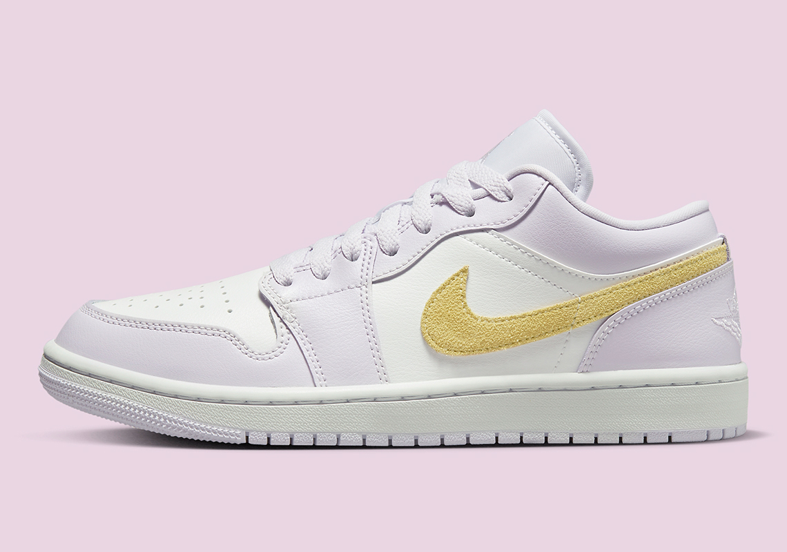 Yellow Swooshes Brighten Up This Women's Air Jordan 1 Low