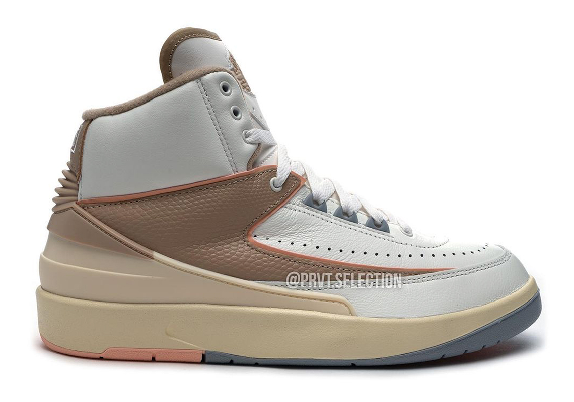 Air Jordan 2 Sail Tan Grey 3