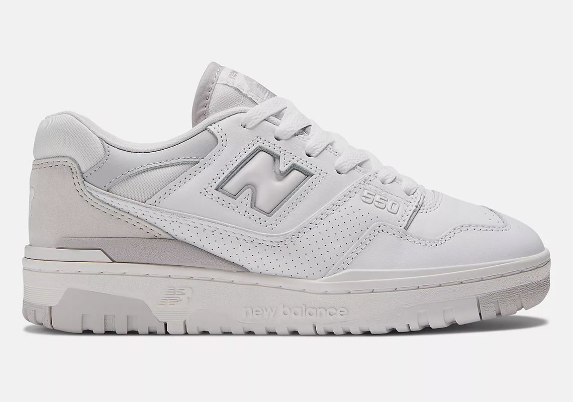 New Balance 550 White Rain Cloud Light Aluminum Bbw550cb 2