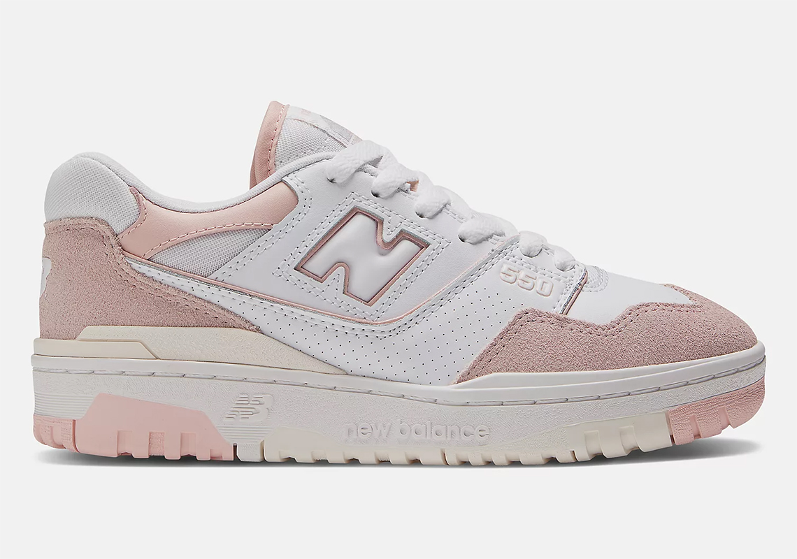 New Balance 550 Womens Pink Suede Bbw550cd 1