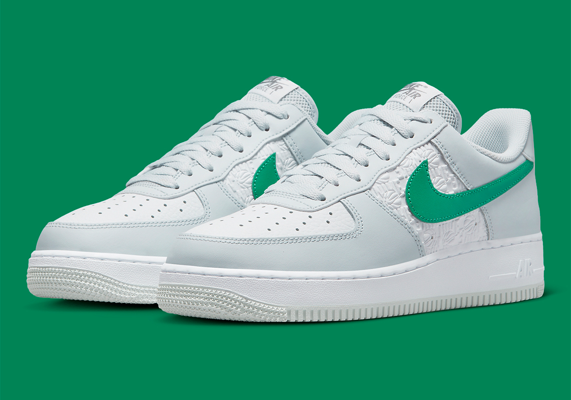 Nike Air Force 1 Low Grey Green Hoops Fd0667 001 5