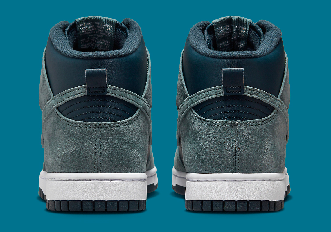 Nike Dunk High Teal Suede 7