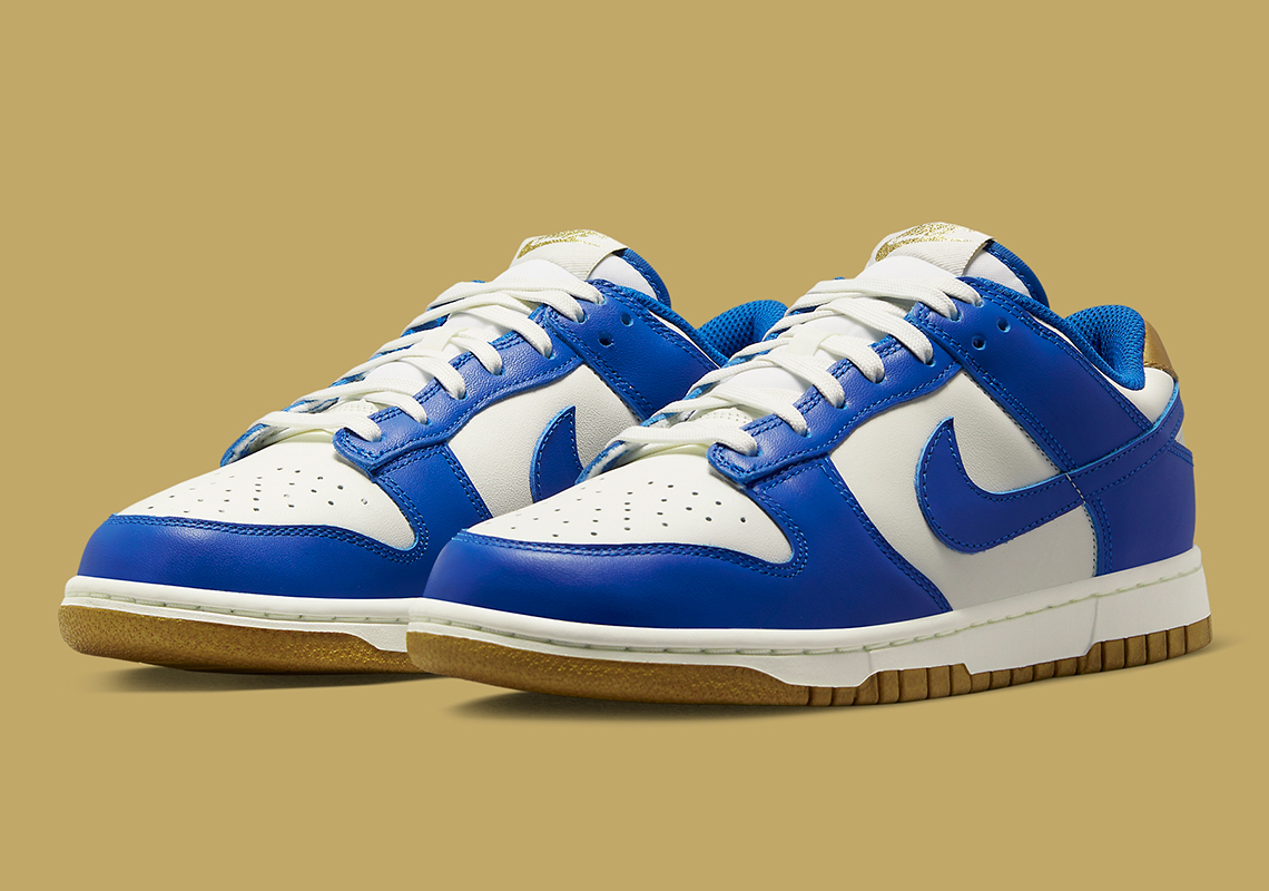 Nike Dunk Low Royal Blue Gold 1