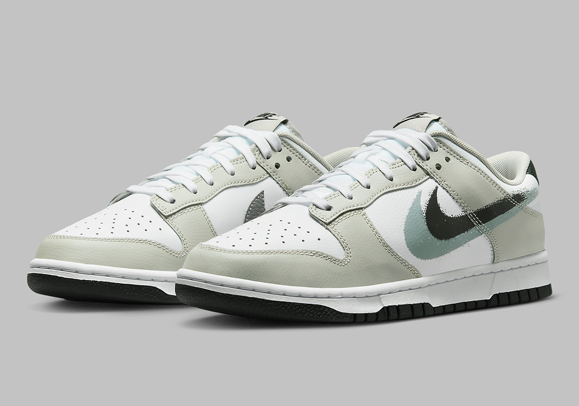 Nike Dunk Low Stencil Swoosh Fd0661 100 7