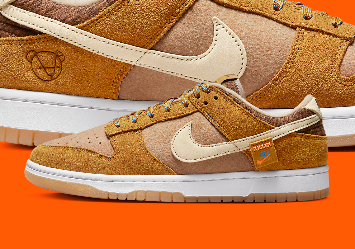 Official Images Of The Nike Dunk Low “Teddy Bear”