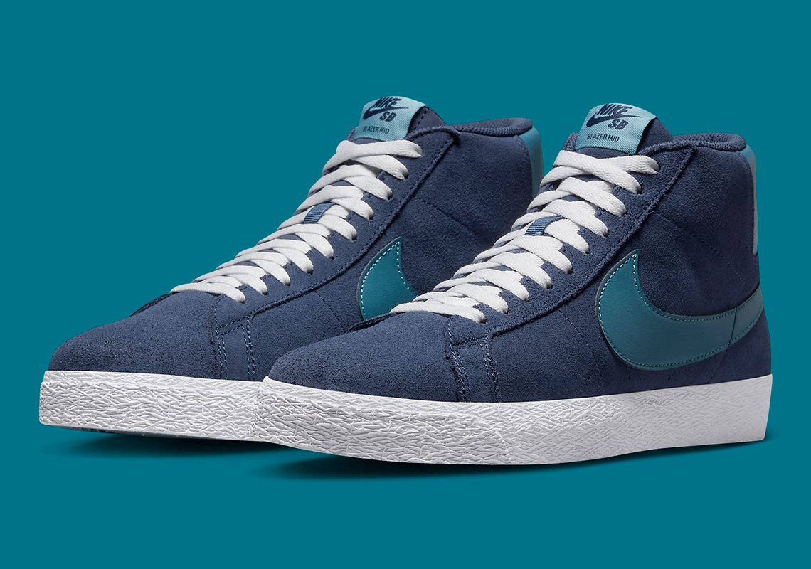 Nike Sb Blazer Mid Navy Teal Fd0731 400 3