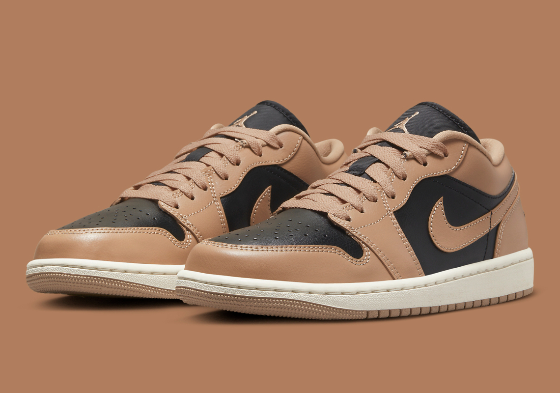 A "Tan/Black" Color Scheme Takes Over The Latest Women's Air Jordan 1 Low