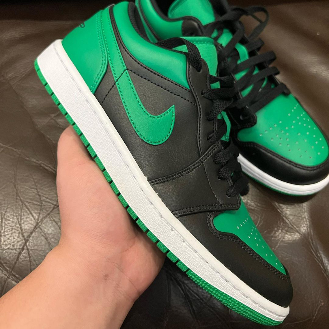 Air Jordan 1 Low Green Black 3